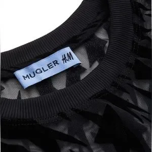 H&M MUGLER | Tops | Hm Mugler Swirling Star Mesh Tshirt